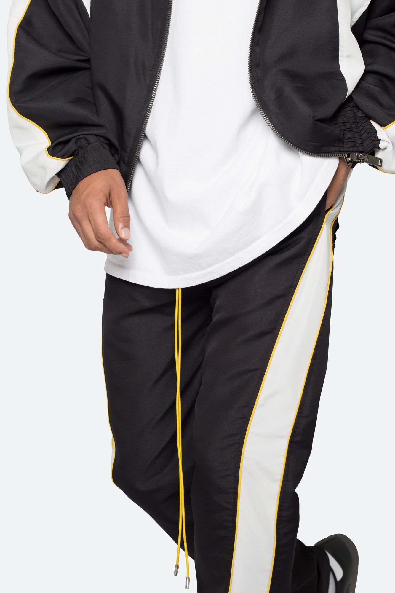 Race Track Pants | Black x White