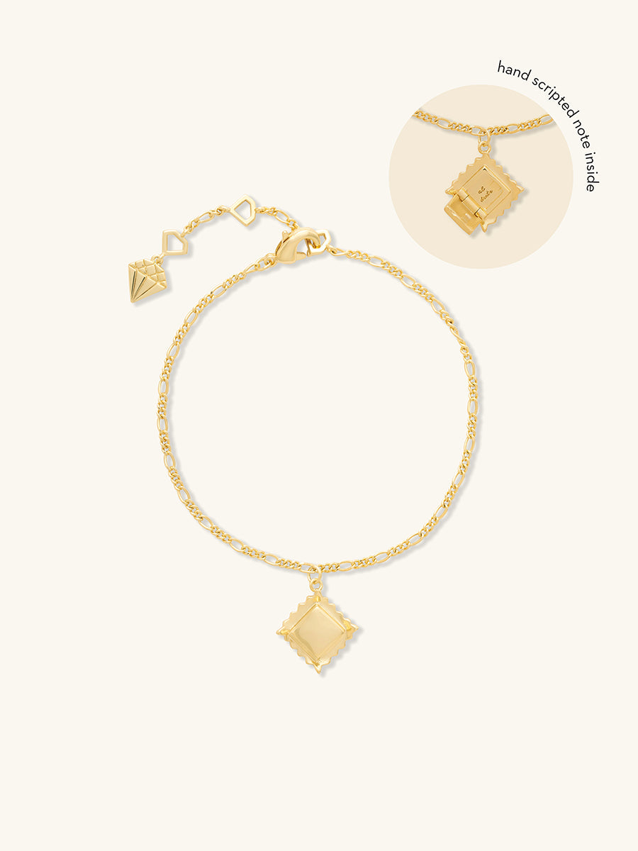 Ravioli Bracelet | 14K Gold Plated Brass