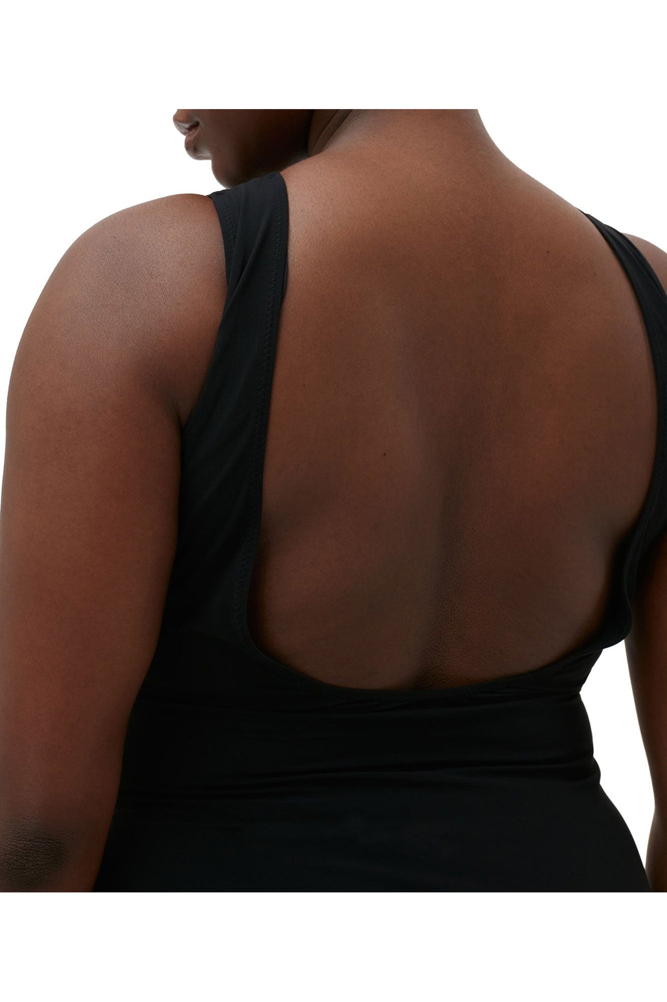 Recycled Matte Sporty Swimsuit | Black