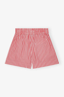 Red Stripe Cotton Shorts | Barbados Cherry