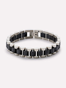 Ora Watch Strap Bracelet | Stainless Steel | Black Ceramic