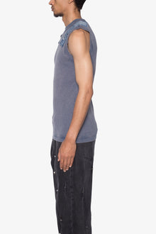 Ribbed Utility Vest | Blue