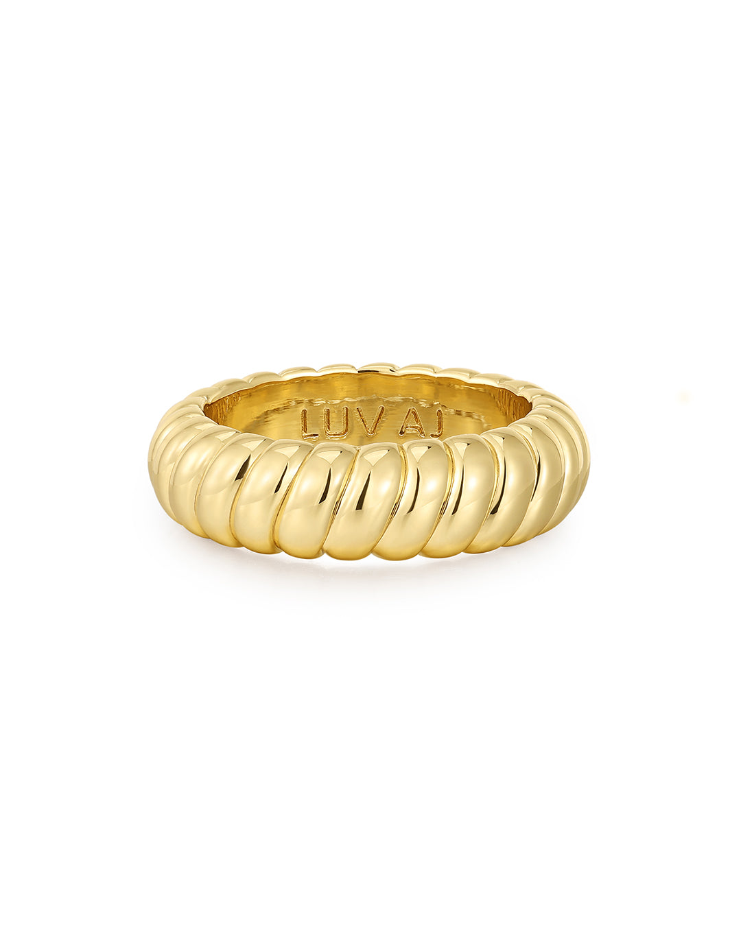 Ridged Marbella Ring - Gold | Plated Gold