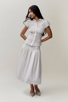 Womens | Rinka Maxi Skirt | Ivory