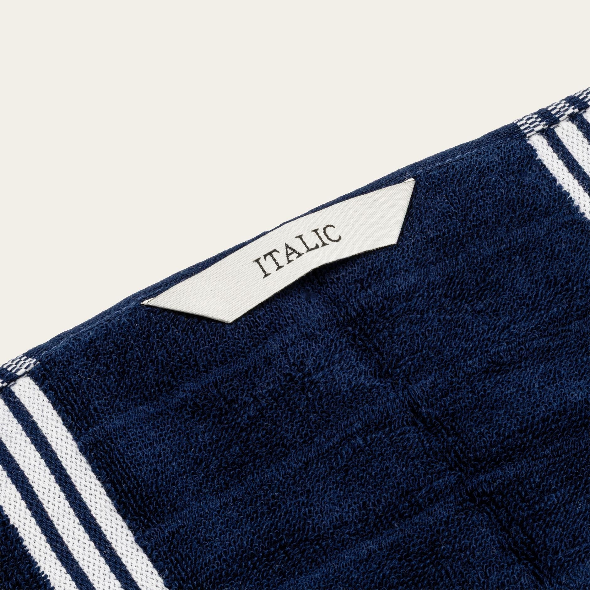 Nautilus Australian Cotton Towels | Navy/White