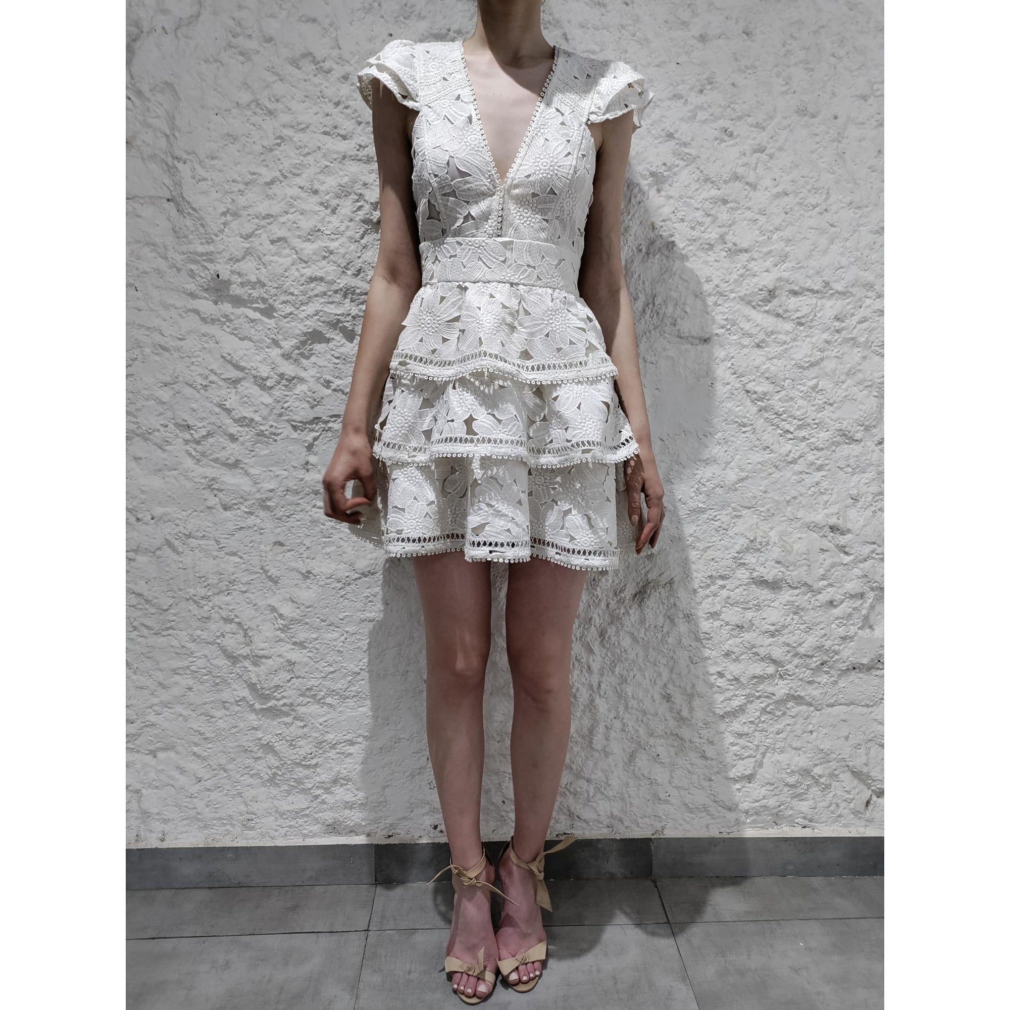 Rococo Sand Short Dress-V16