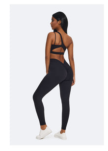 Ruched High-Waisted Leggings | Black