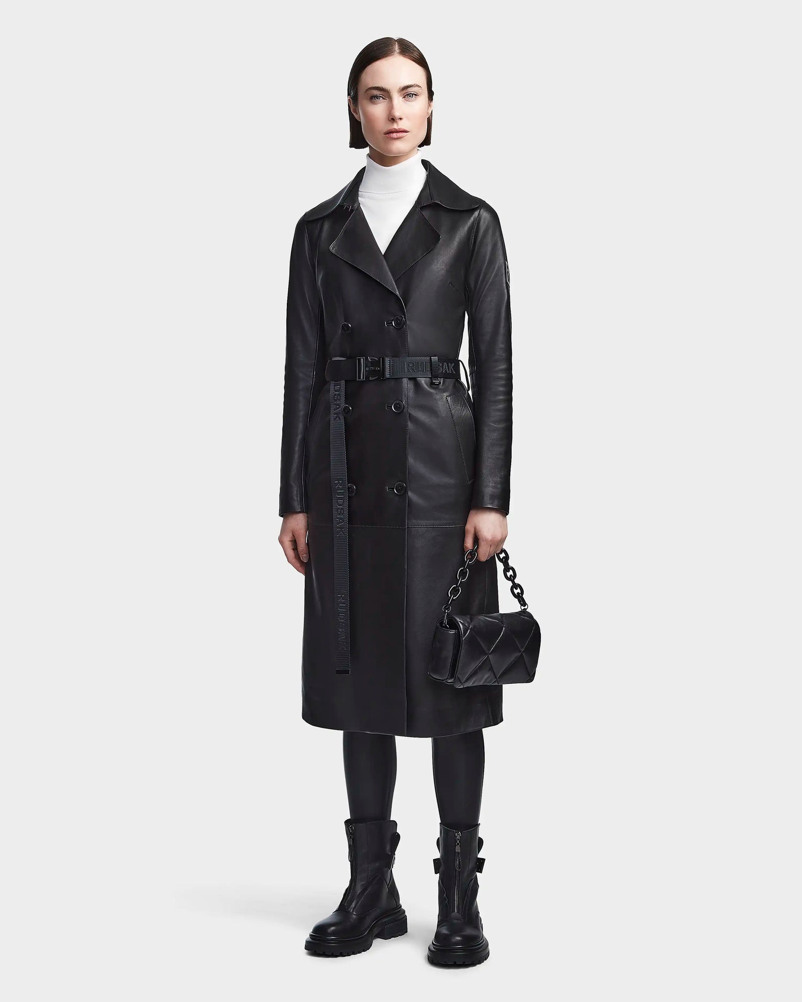 Women | Leather Trench KIRALY - 8123553 | Black