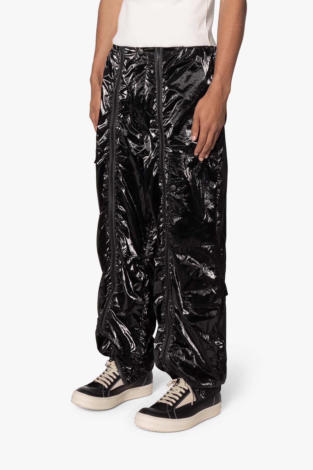 Ruffled Jogger Pants | Black