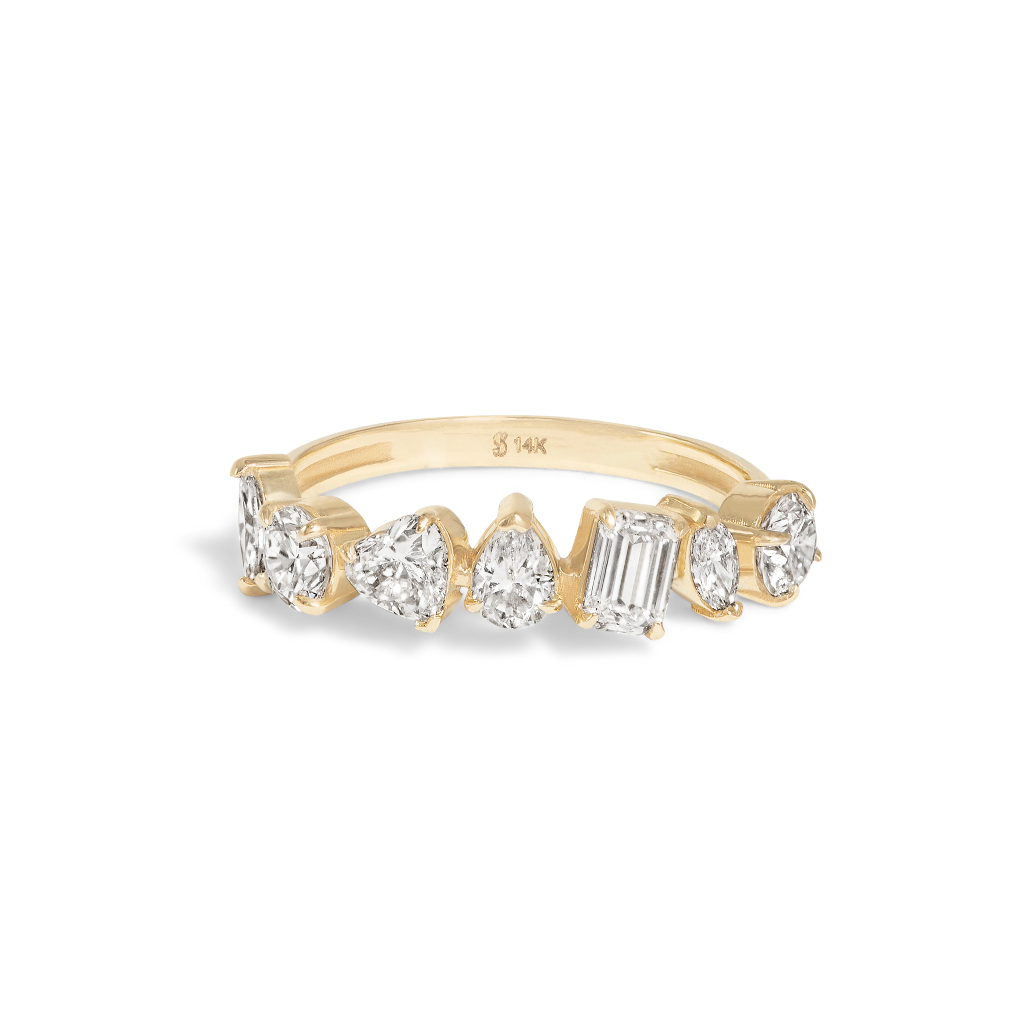 Carnival Band | 14K Yellow Gold | 1.02 CTW (Approx) White Lab Diamond