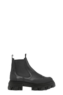 Low Chelsea Boot Black Stitch | Black