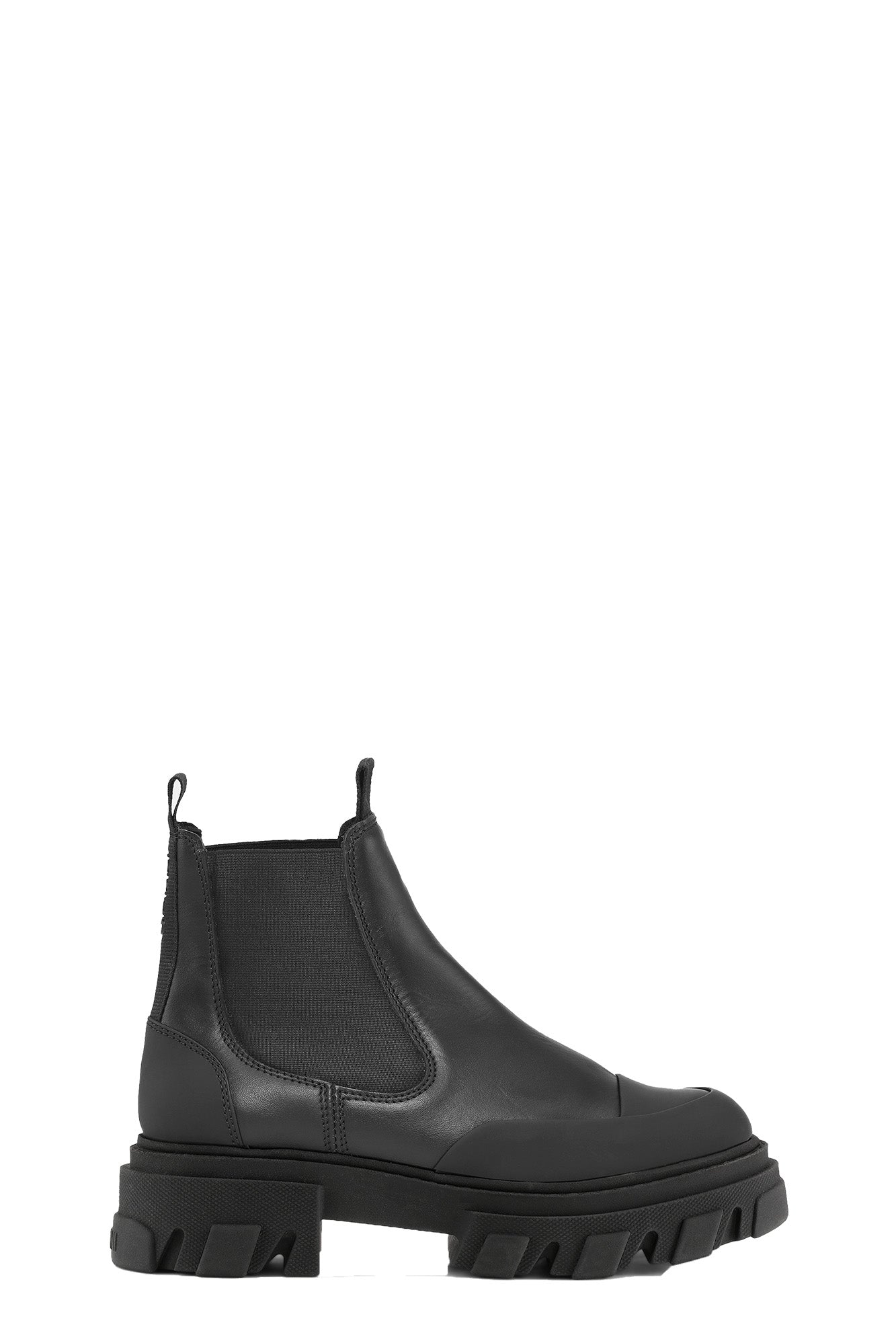 Low Chelsea Boot Black Stitch | Black