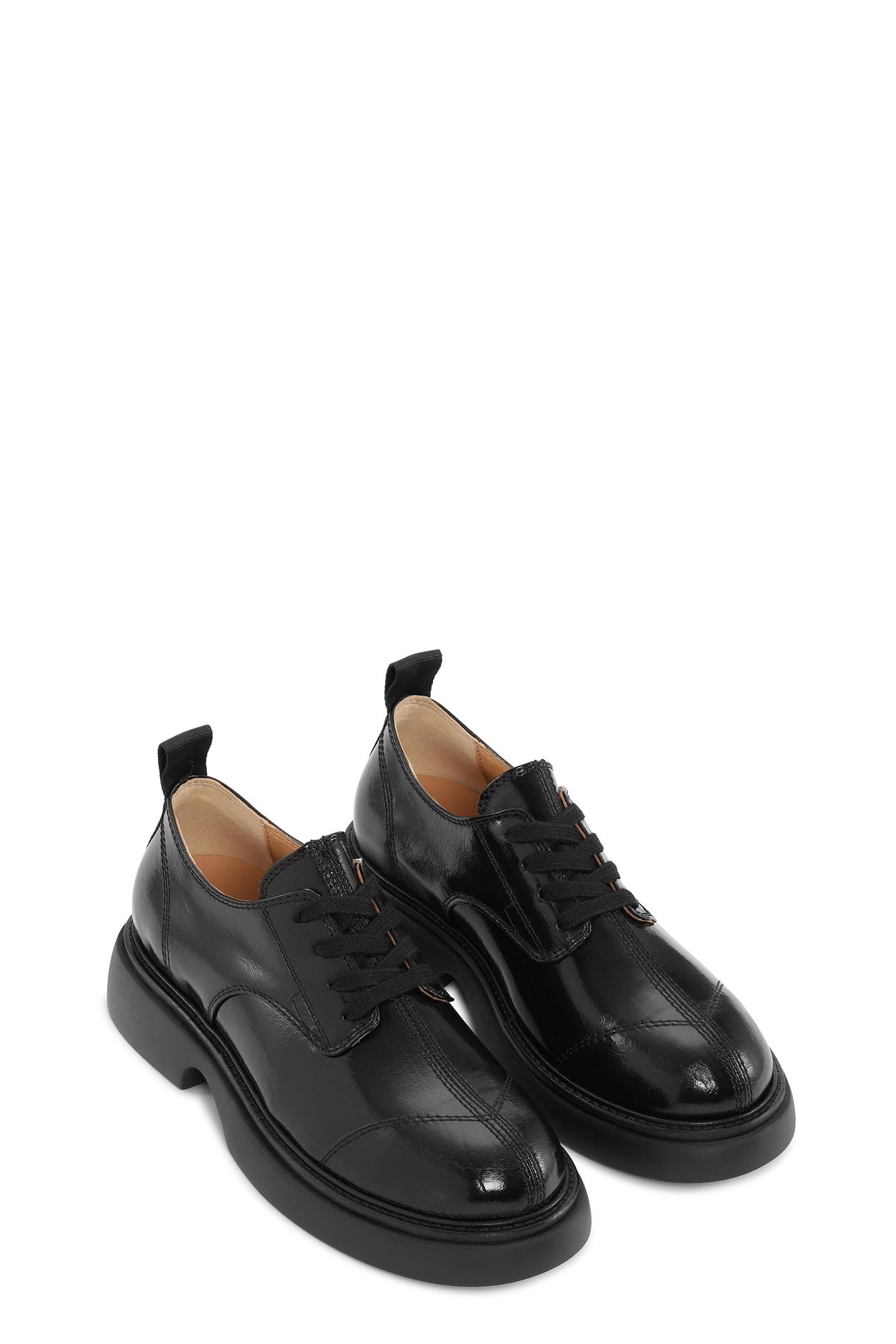 Everyday Lace Up Derby Tonal Naplack | Black/Black
