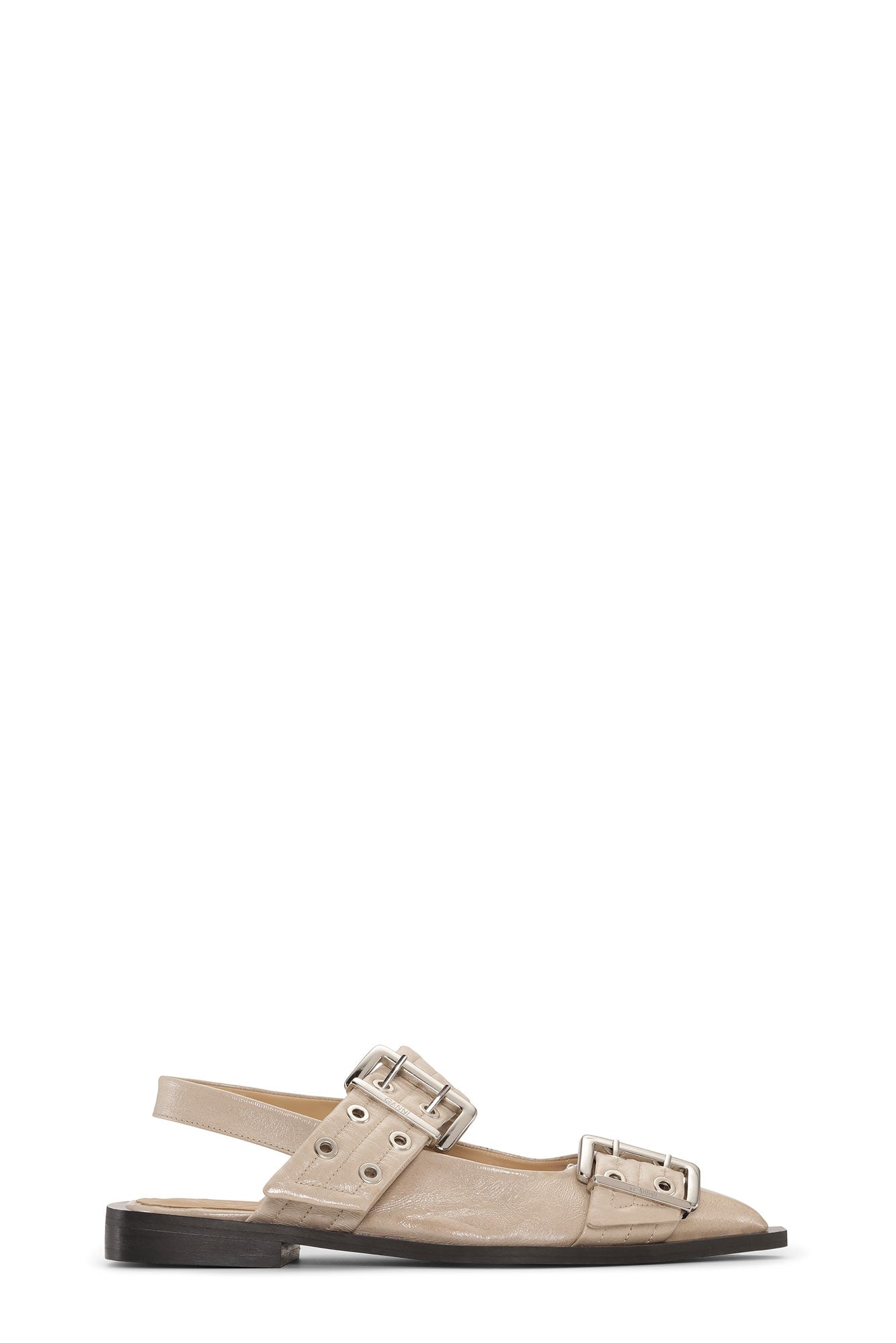 Feminine Buckle Ballerina Naplack | Taos Taupe