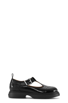 Everyday Buckle Mary Jane Tonal Naplack | Black/Black