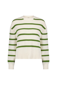 Striped Knit Crewneck | Cream Multi