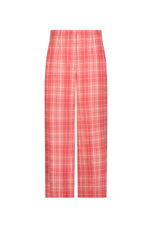 Plaid Seersucker Cropped Pant | Watermelon