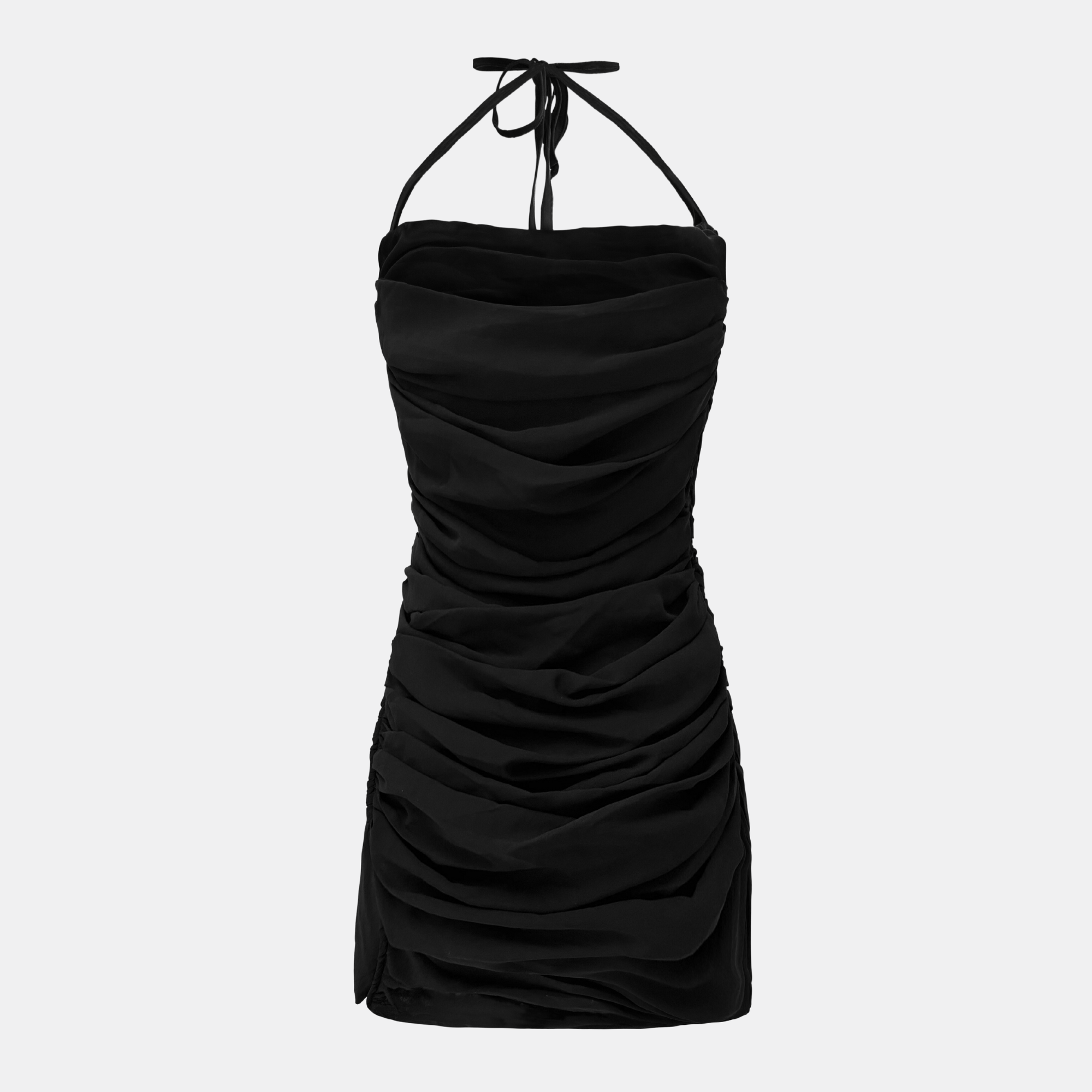 OW Collection SANDY Chiffon Tie Top Account 002 - Black Caviar