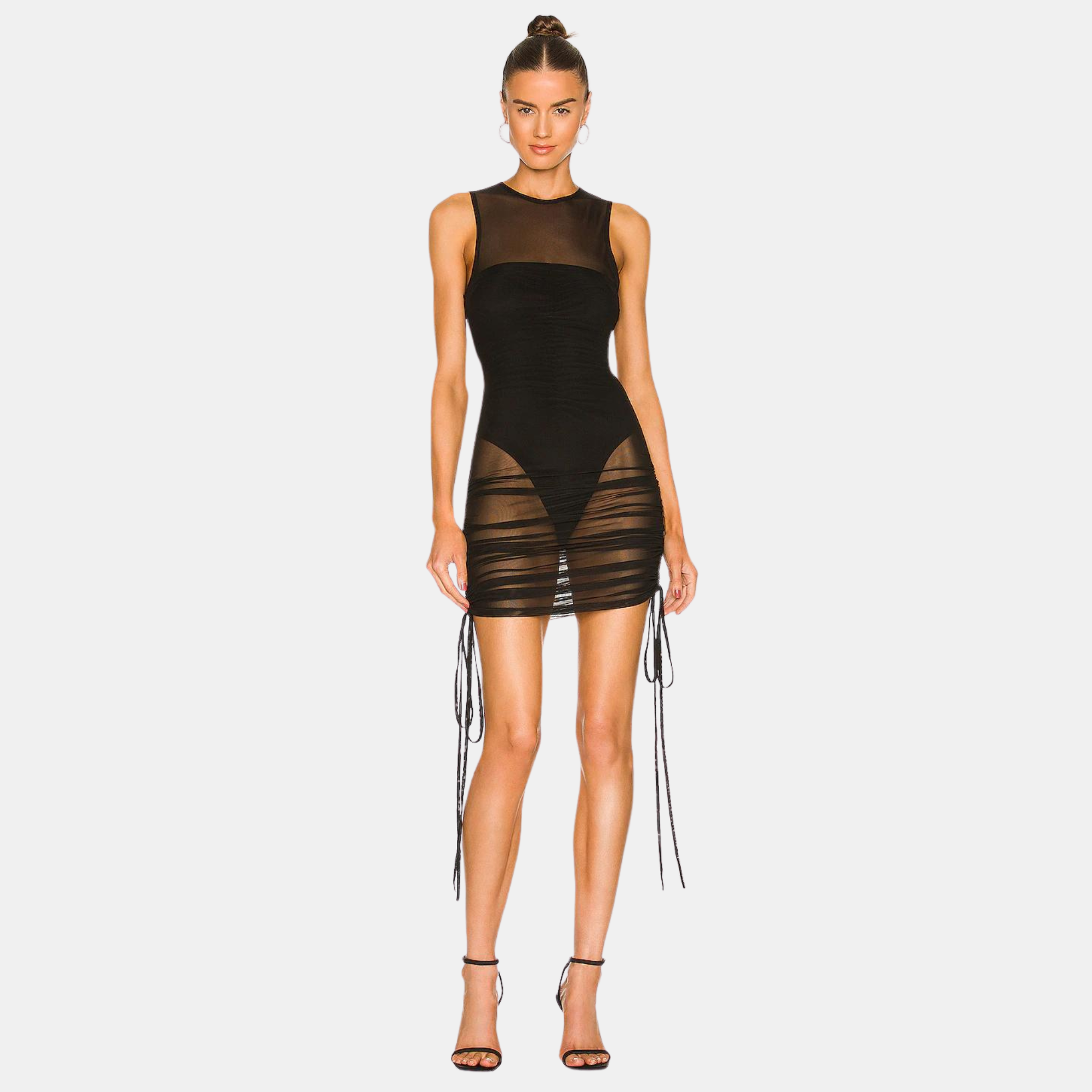 OW Collection SANDY Cover Up Account 002 - Black Caviar