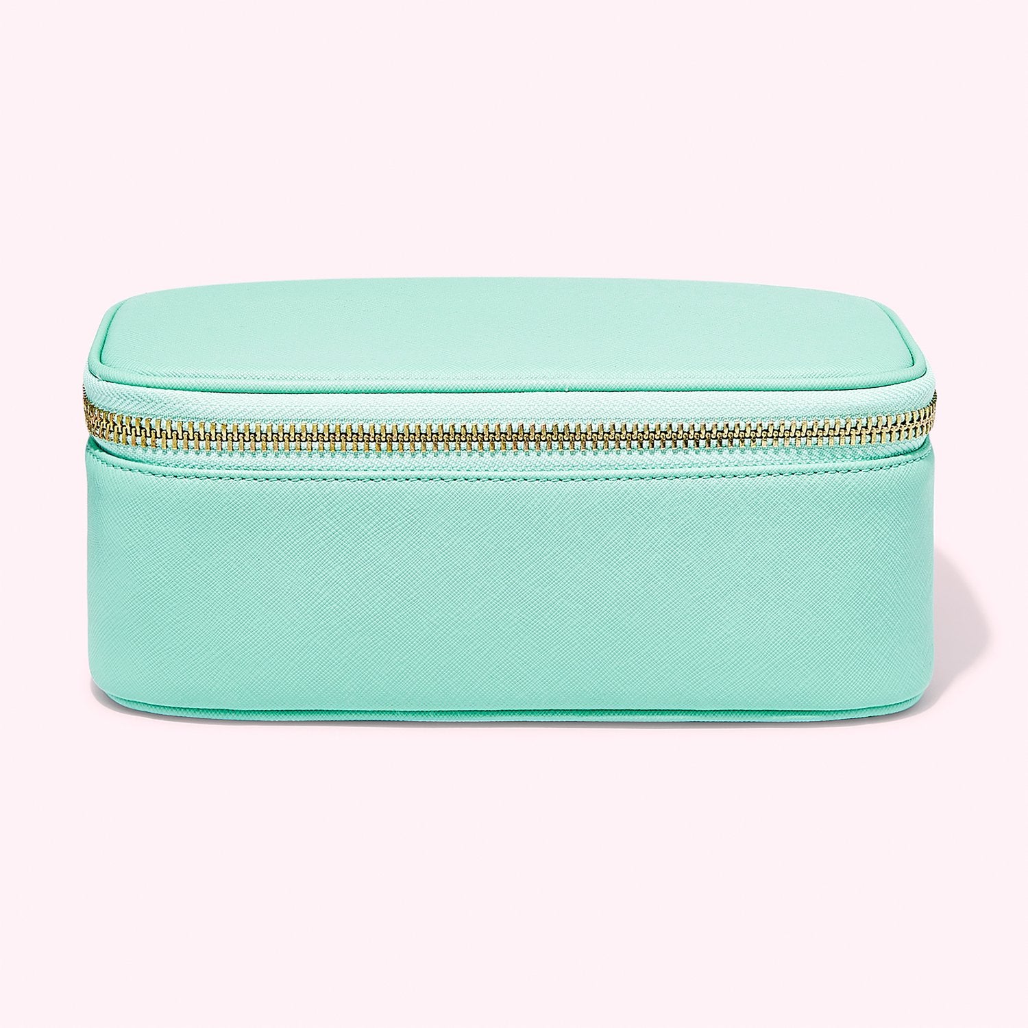 Textured Open Top Mirror Pouch