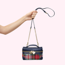 Plaid Micro Top Handle Crossbody Bag