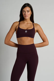 Lululemon | Wunder Train Strappy Racer Bra | Black Plum