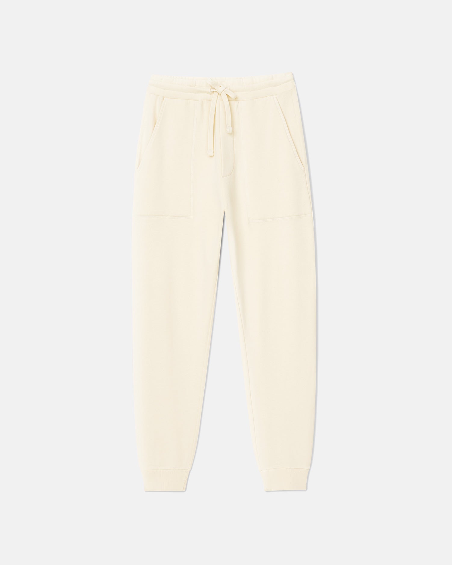 Shay Organically Grown Cotton Sweatpants | Creme