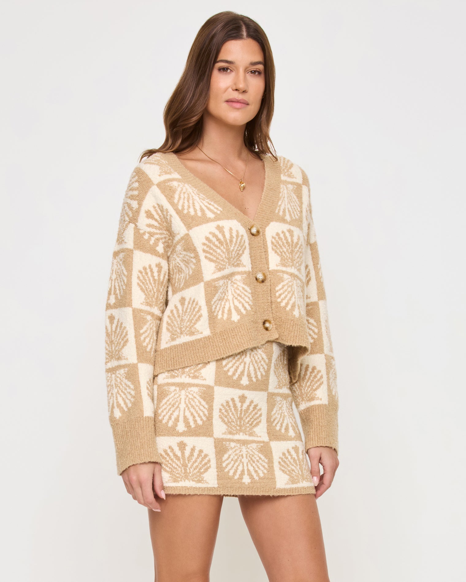 Shell Be There Skirt | Seashell Jacquard