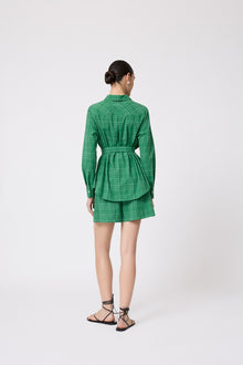 Stretch Seersucker Button Down Shirt | Green