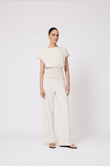 Linen Pant | Bone