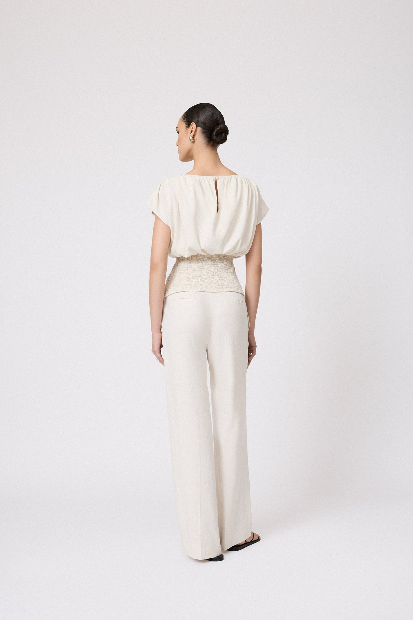 Linen Pant | Bone