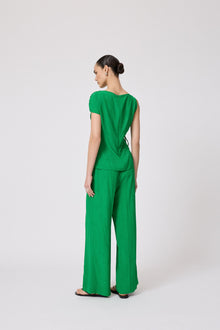 Starburst Crepe Sara Pant | Green