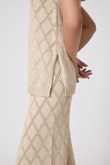 Pointelle Knit Tunic | Sand