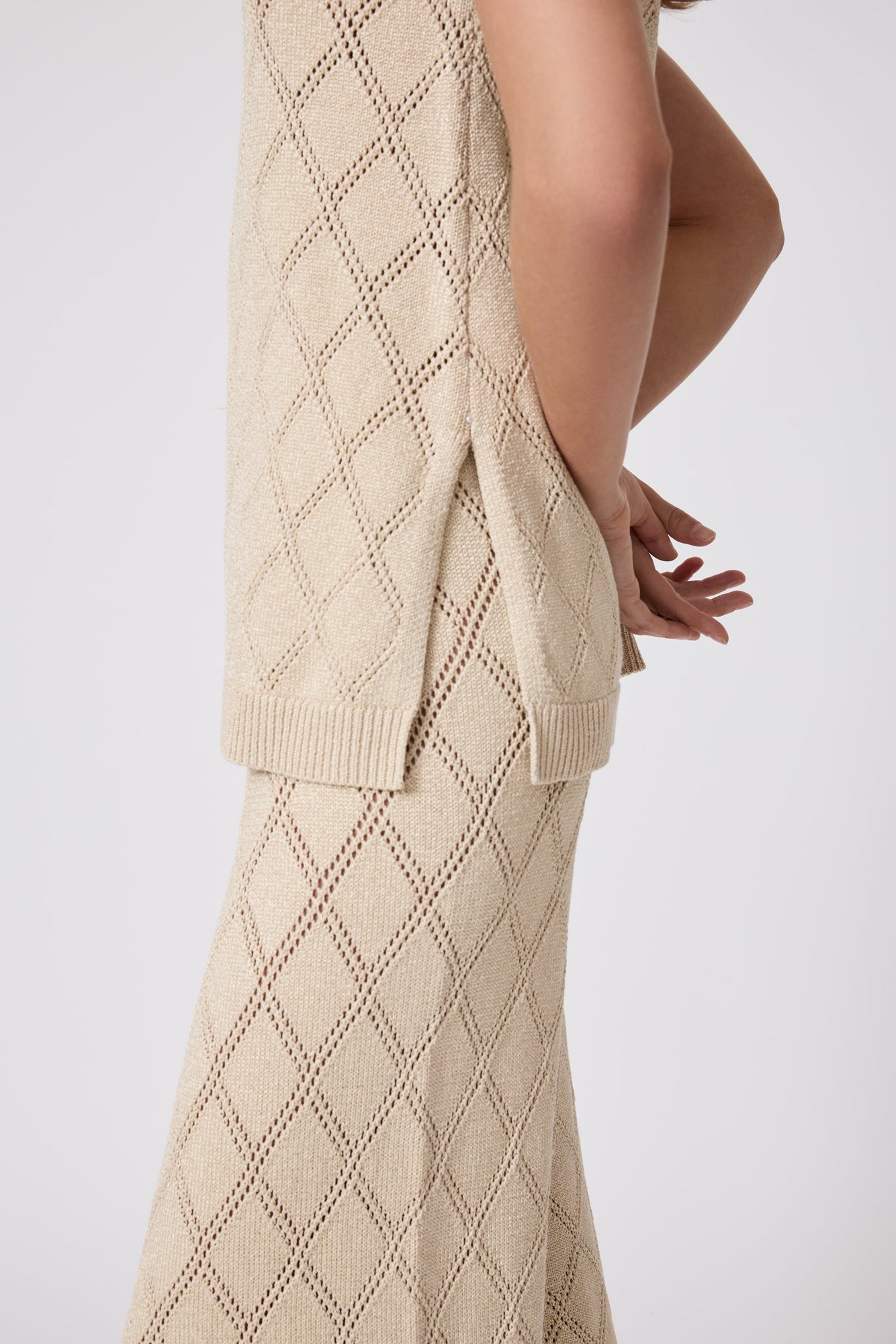 Pointelle Knit Tunic | Sand