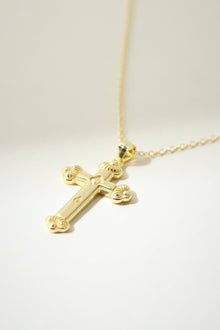 The Siena Cross Necklace | Gold Vermeil