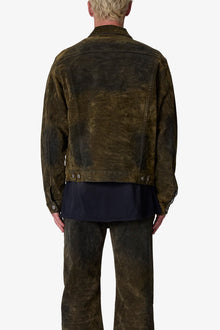 SL3 Suede Jacket | Olive x Black
