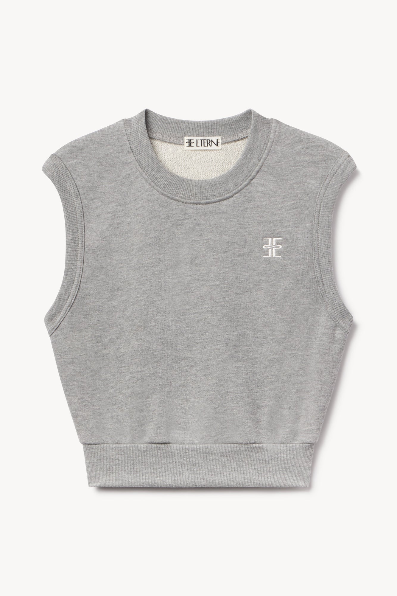SLEEVELESS CREWNECK TOP - ETERNE