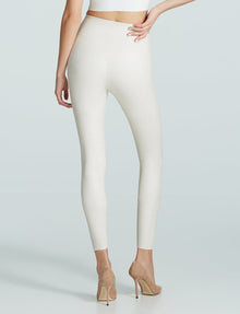 Faux Leather Animal Legging::Bone Croc::Back
