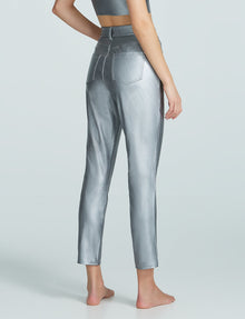 Faux Leather Five Pocket Pant::Platinum::HBackver