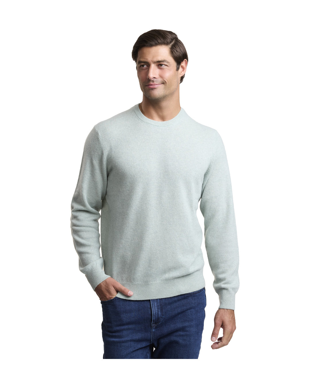 NOMAD | Men | Men's Cashmere Sweater | Light Green