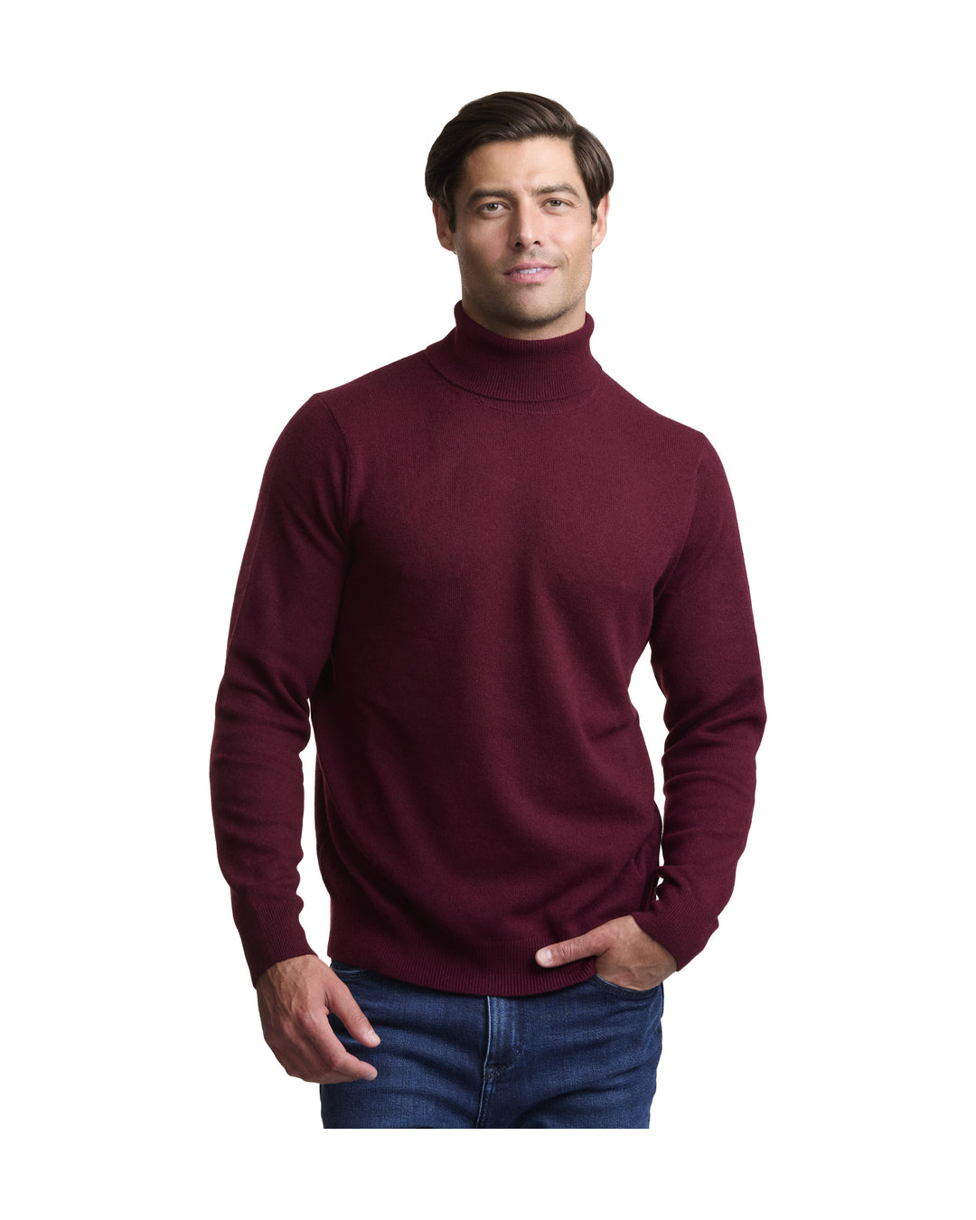 NOMAD | Men | Men's Cashmere Sweater | Merlot