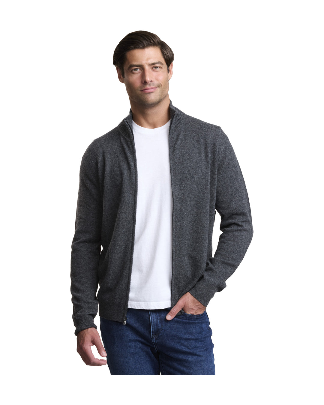 NOMAD | Men | Men's Cashmere Sweater | Charcoal
