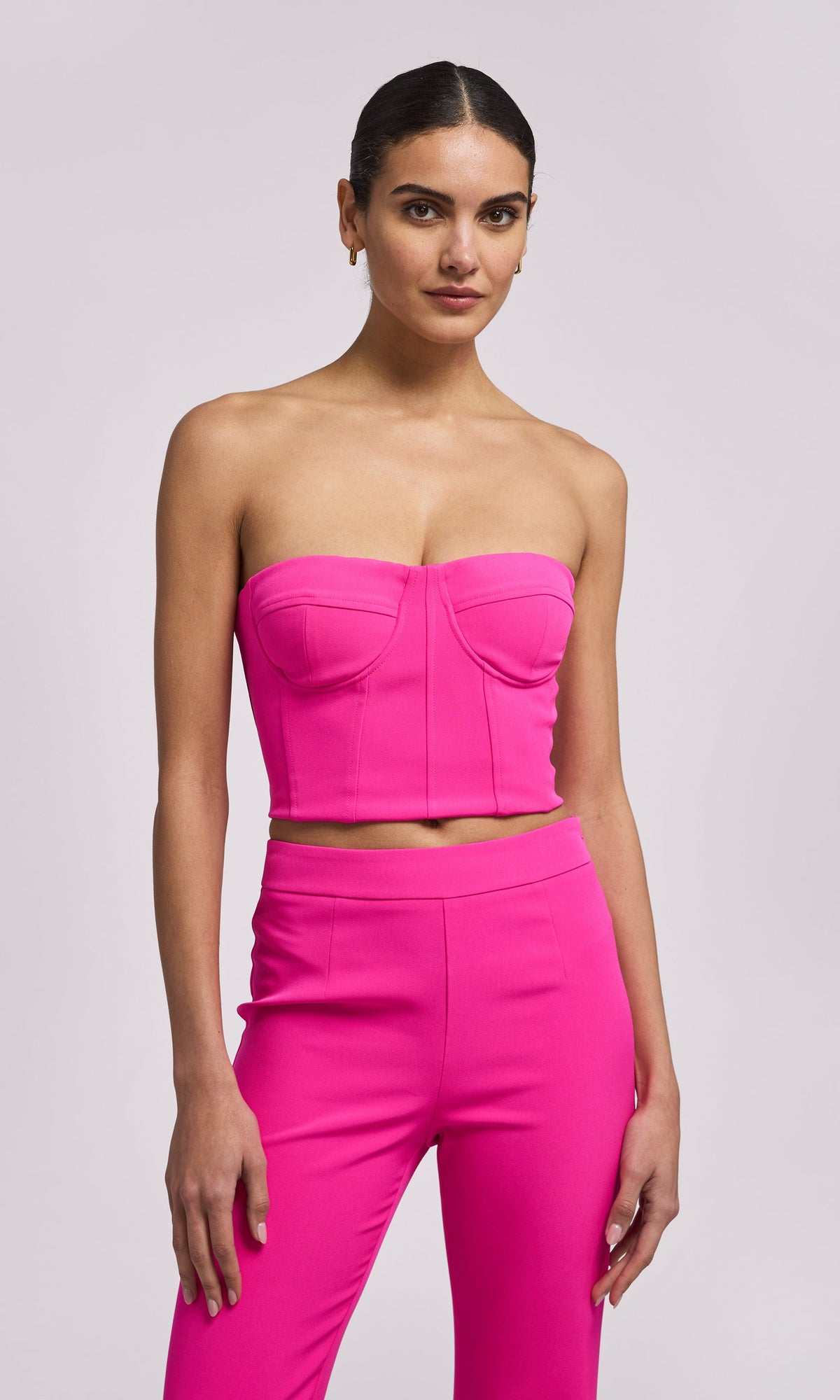 Elaia Crepe Bustier | Magenta