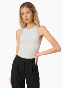 Rian Rib Knit Tank | Heather Gray