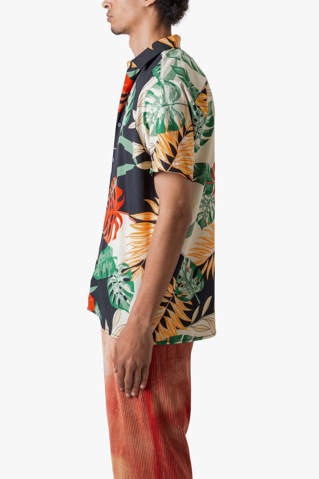 S x S Button Up Shirt | Tropical Print