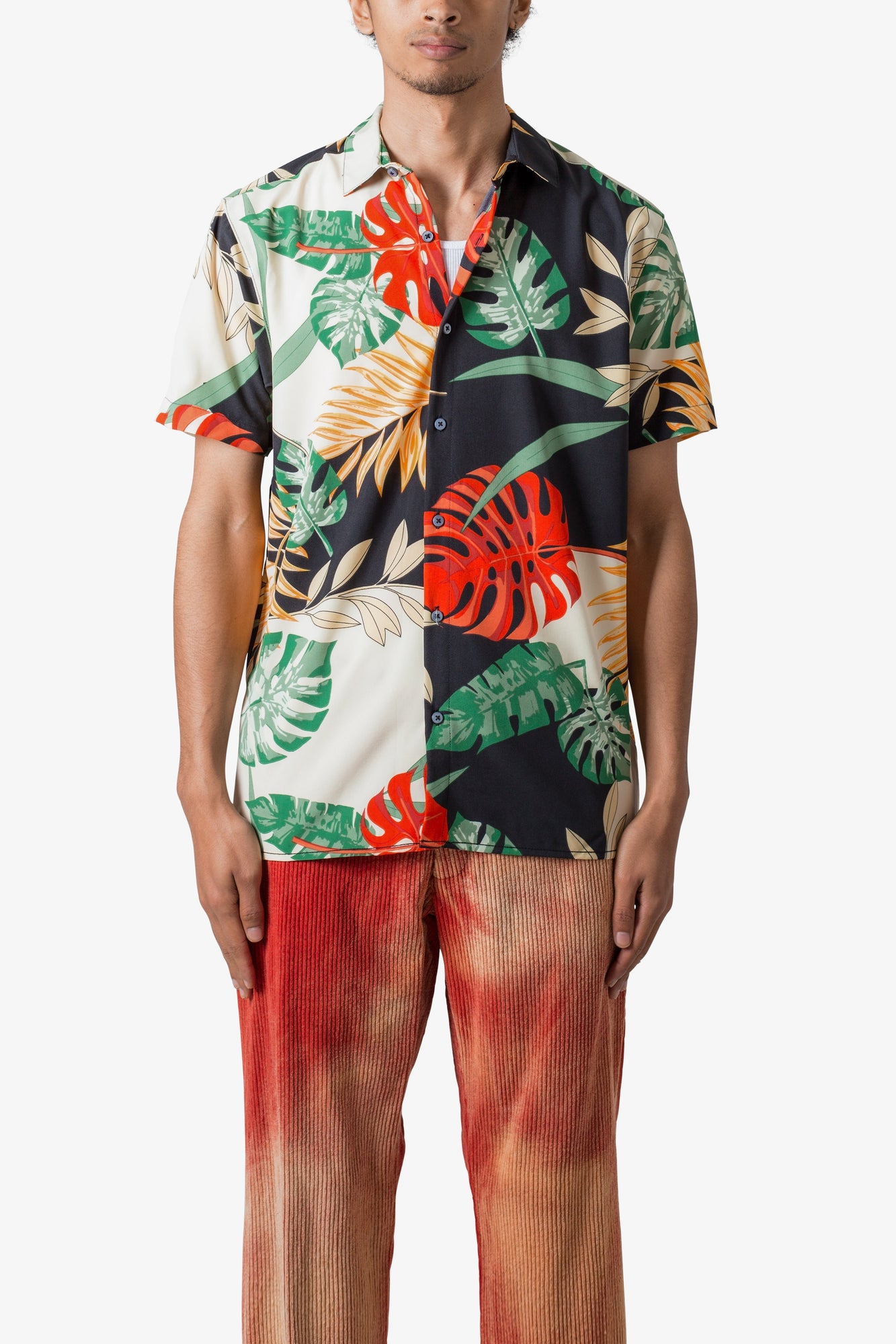 S x S Button Up Shirt | Tropical Print
