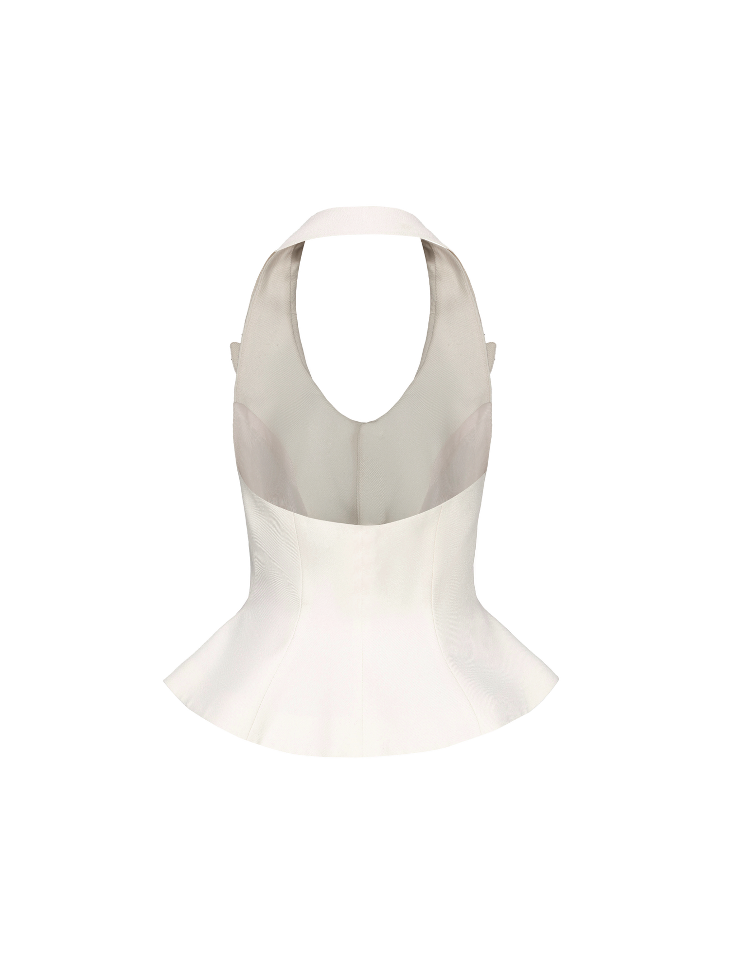 Cambria Diamond Vest | White