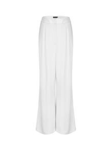 Alexandra Satin Pants | White
