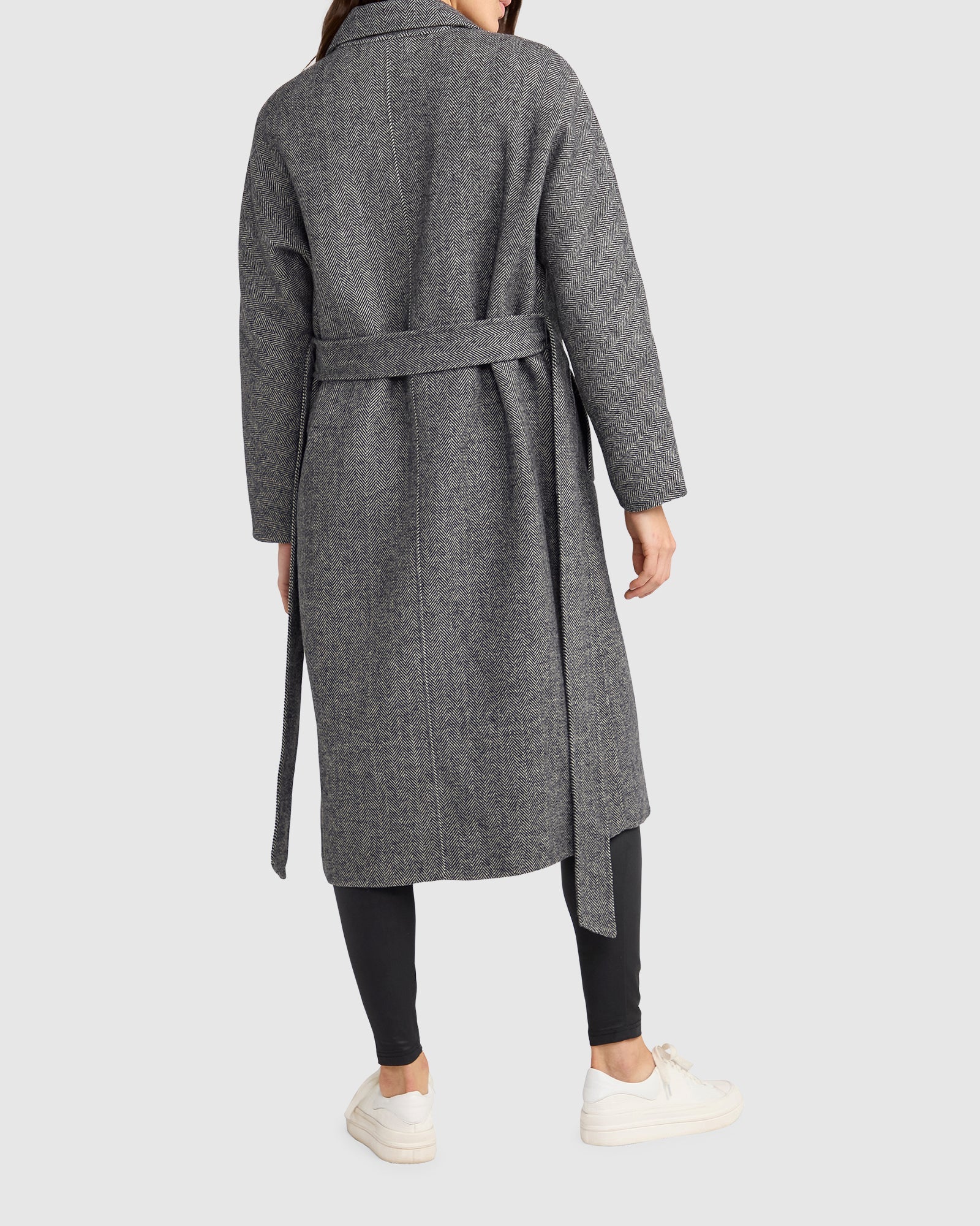 Standing Still Belted Coat | Women | Charcoal