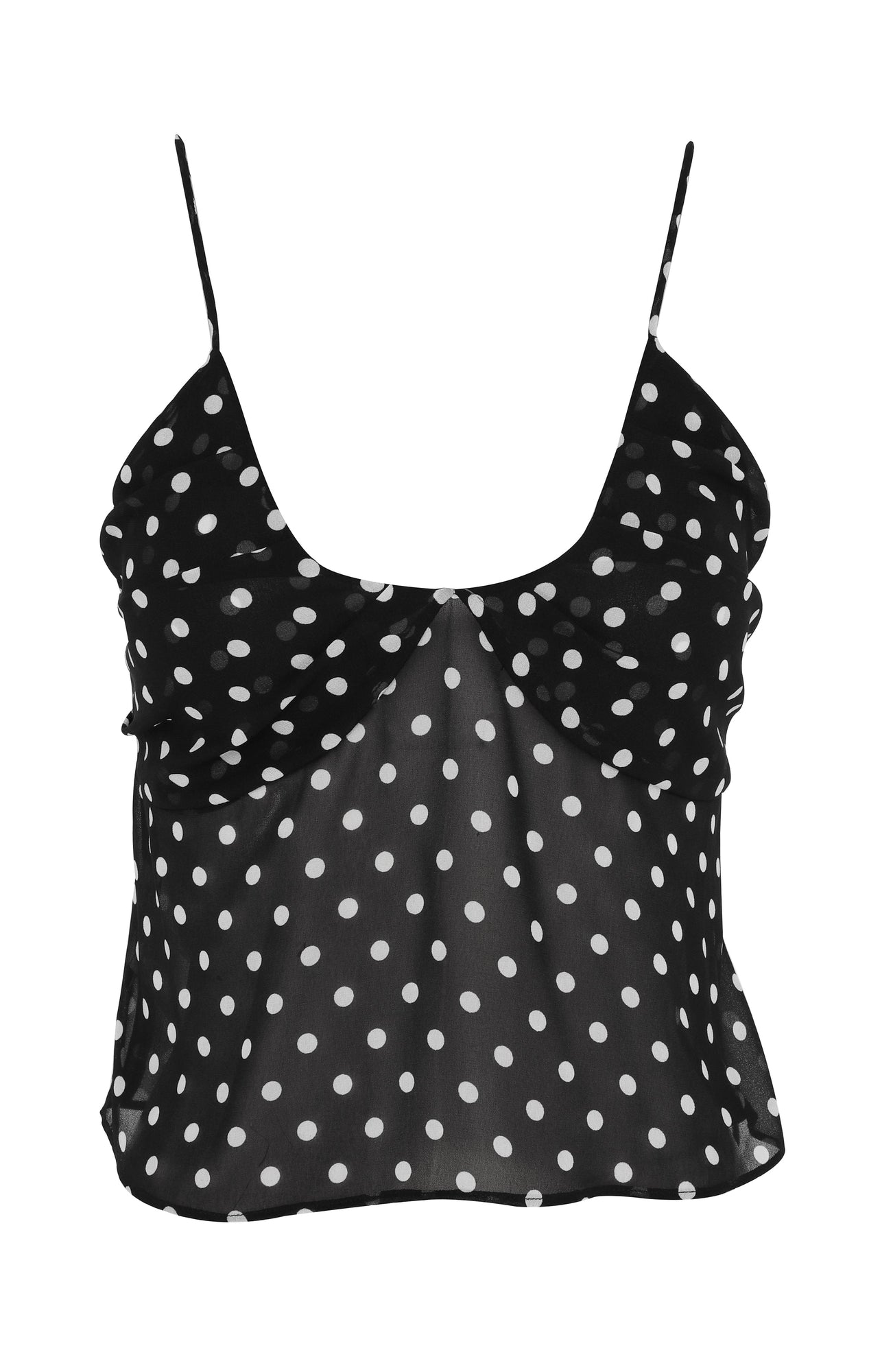 Clara Top | Black Polkadot